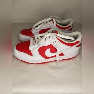 Youth Red/White Nike Dunks